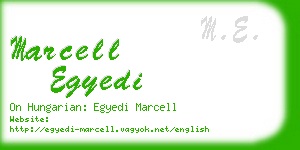 marcell egyedi business card